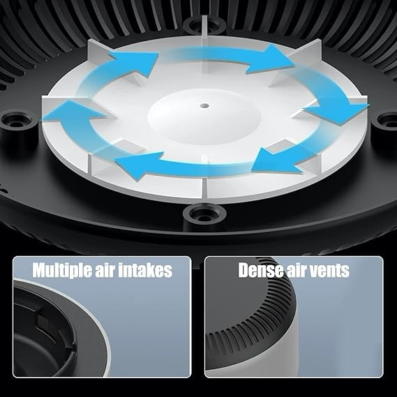 (nw000422) 2-in-1 Air Purifier Quiet Ashtray, Ashtray Multifunction Electronic Smokeless Car Ashtray
